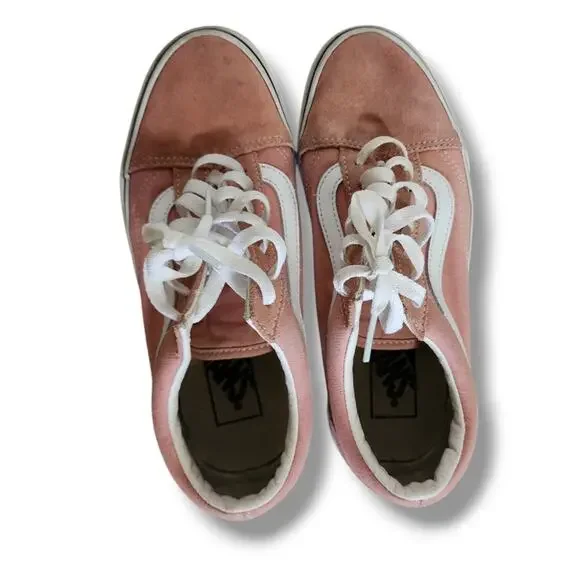 Vans Old Skool Rosette/White Suede Sneakers - Picture 4 of 6